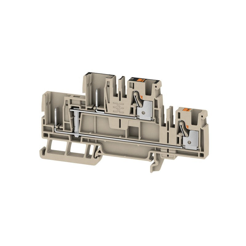 Weidmüller - Durchgangs-Reihenklemme Klemme APGTB 4 2T VL 4C/2 PUSH IN, 4 mm² − 50 Stück