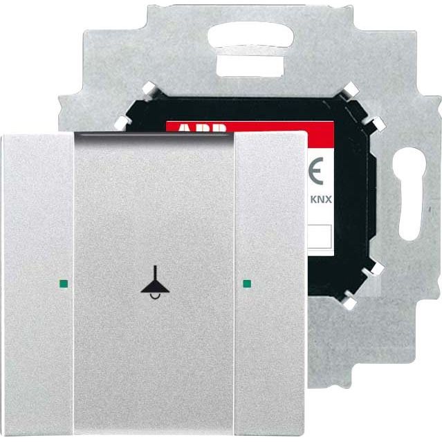 Busch-Jaeger - Bussystem-Tastsensor Bedienelement 1/2-fach 6125/02-83-500 alusilber