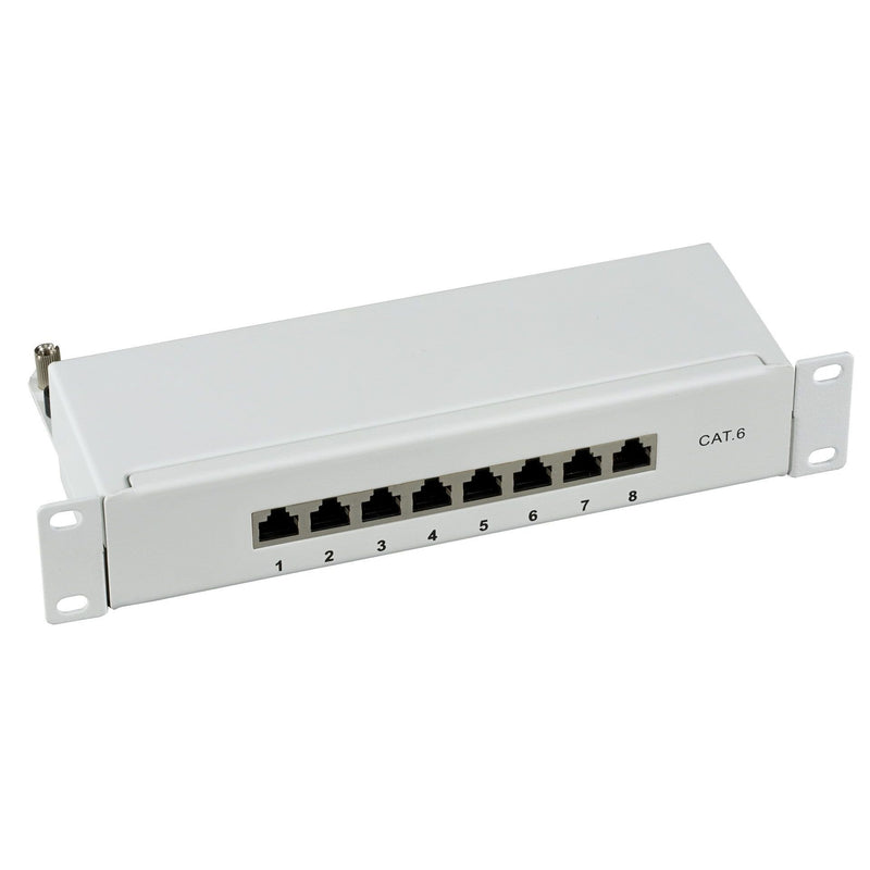 EFB-Elektronik - Patchpanel Kupfer Mini-Patchpanel 37736.8 8xRJ45, grau
