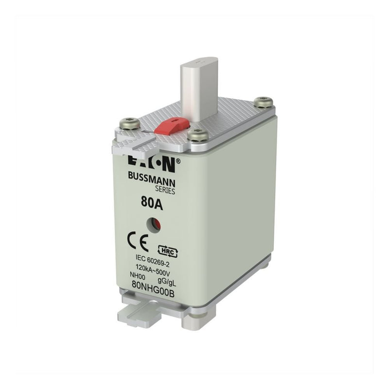 Eaton - Messersicherung Sicherungseinsatz Nieders. 0NH-SICHER#80NHG00B 80A AC 500V 120kA − 3 Stück