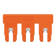 WAGO - Querverbinder/Brücker für Reihenklemme Kurzschlussbrücker 2007-8443 isoliert 3-f. orange − 10 Stück