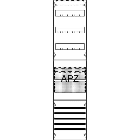Striebel&John - Verteilerfeld für Installationsverteiler Verteilerfeld FV17SA2 mit SaS /APZ 7RE