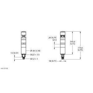 Turck - Signalsäule, Komplettgerät Signalsäule TL30BGYXXXAXQD