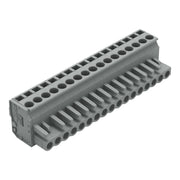 WAGO - Kabelsteckverbinder für Leiterplattensteckverbinder 1-Leiter Federleiste 232-217/026-000 CAGECLAMP 2,5mm²,gr − 25 Stück