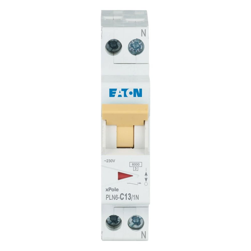 Eaton - Leitungsschutzschalter Leitungsschutzschalter PLN6-C13/1N-DE 13A, 1p+N,Steckkl. C