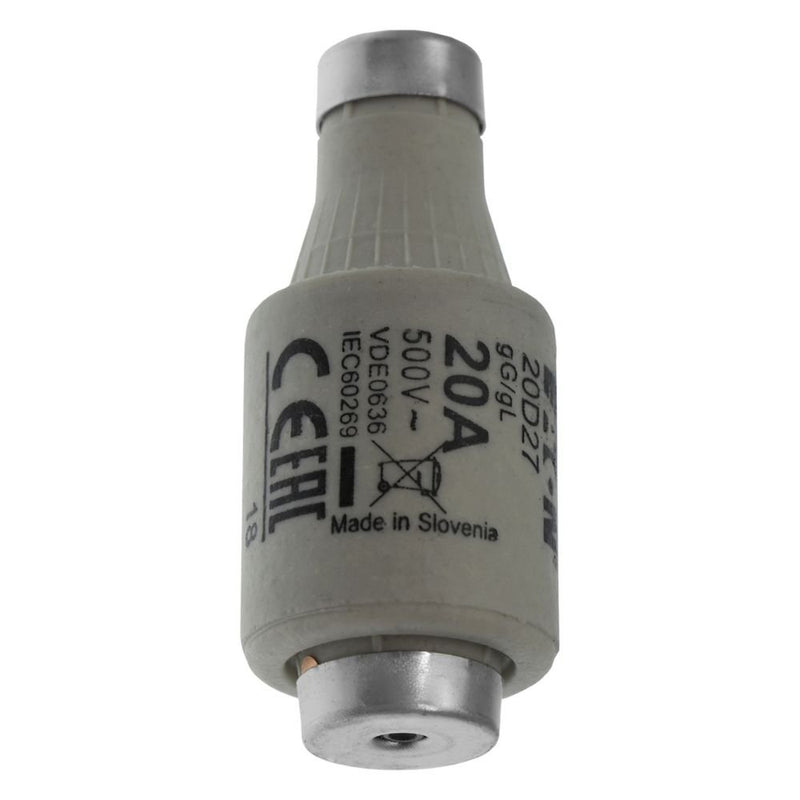 Eaton - D-Sicherungseinsatz Sicherungseinsatz Nieders. SICHERUNG-#20D27 20A AC 500V 100kA − 5 Stück