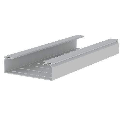 Unex - Kabelrinne Kabelbahn gelocht grau 66200-48 60x200 U48X RAL7038 − 12 Meter