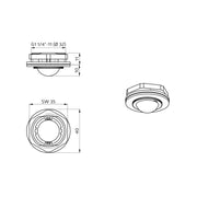 BEG Brück Electronic - Zubehör/Ersatzteile für Bewegungsmelder Abdeckung 92958