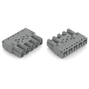 WAGO - Steckverbinder für steckbare Gebäudeinstallation Stecker 5-polig 770-255/060-000 Kod. B,grau − 50 Stück