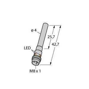 Turck - Induktiver Näherungsschalter Sensor BI1U-EH04-AP6X-V1331 induktiv − 1 Stück