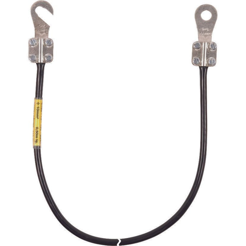 DEHN - Zubehör/Ersatzteile für Erdung und Blitzschutz Erdungsleitung EL10L055M1KS #410405 10mmq/L 0,5m schw.