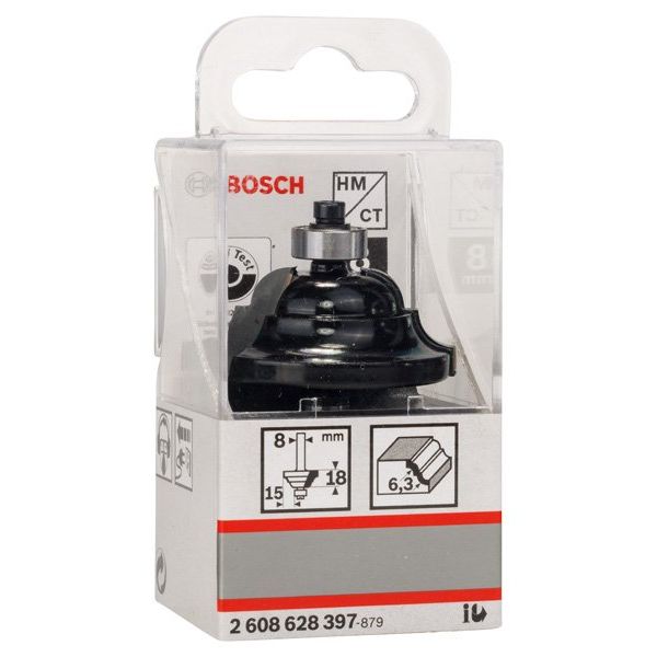 Bosch - Fräser PRO Profilnutfräser, R 2608628397 6,3, Schaft 8 mm