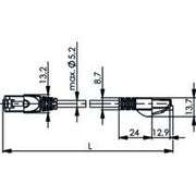 Telegärtner - Patchkabel Kupfer Patchkabel S/FTP Cat.6A 100007988 rt 1,0m LSZH CrossO