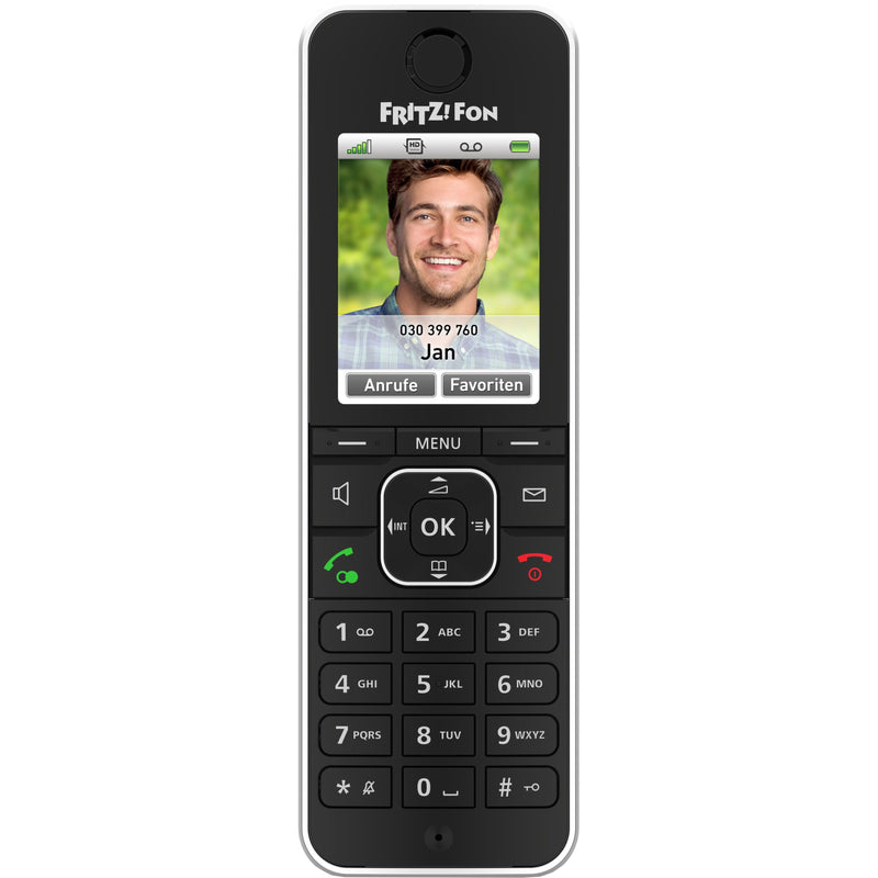 FRITZ - Schnurloses Telefon DECT Telefon FRITZ!Fon C6 Black schnurlos