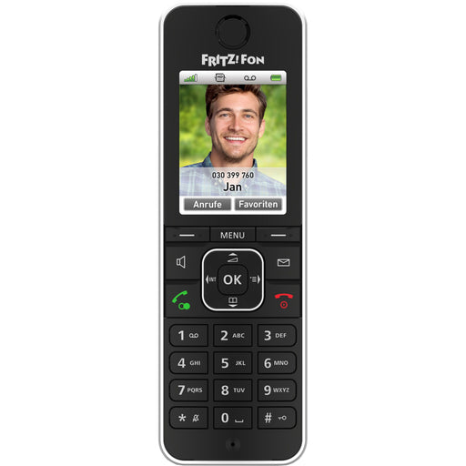 FRITZ - Schnurloses Telefon DECT Telefon FRITZ!Fon C6 Black schnurlos