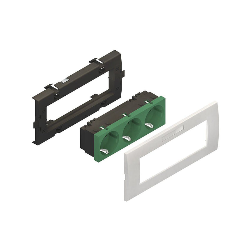 HKL - Einbaudose für Geräteeinbaukanal Geräteeinbausystem KES-3.3.20 183,5mm,NV=250V/16A