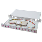 DIGITUS - Patchpanel LWL LWL-Spleißbox DN-96331-4 1HE 12xLC OM4