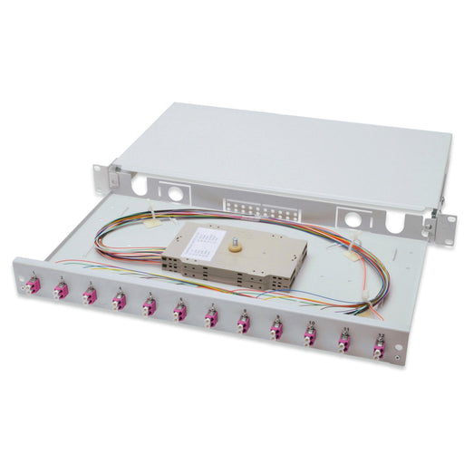 DIGITUS - Patchpanel LWL LWL-Spleißbox DN-96331-4 1HE 12xLC OM4