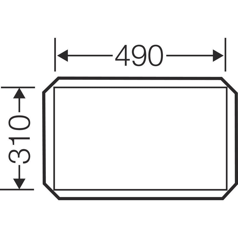 Hensel - Einbauplatte für Befehlsgeräte Abdeckung FP AP 40 Gr.4