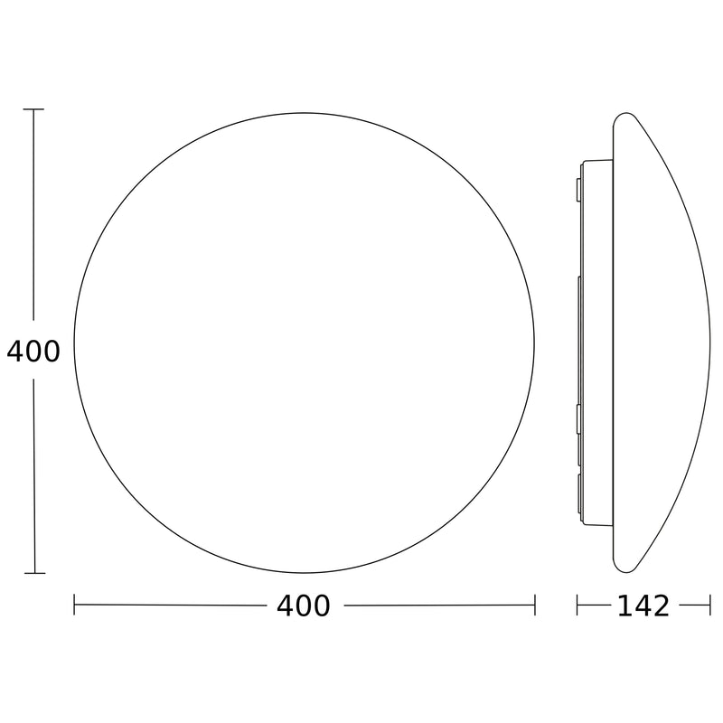 Steinel - Decken-/Wandleuchte Sensor-LED-Innenleuchte RS PRO P3 S 4000K EM 400 x 142 mm
