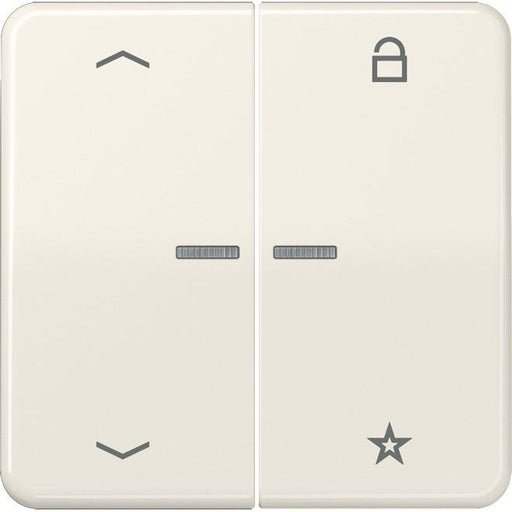 Jung - Bedienelement intelligent eNet Funk-Steuertaste FM CD 1701 P 2fach, Sym. Pfeil,ws