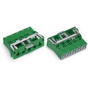 WAGO - Geräteanschluss für steckbare Gebäudeinstallation Snap-In-Stecker 770-2335/007-000 5-polig,grün − 50 Stück