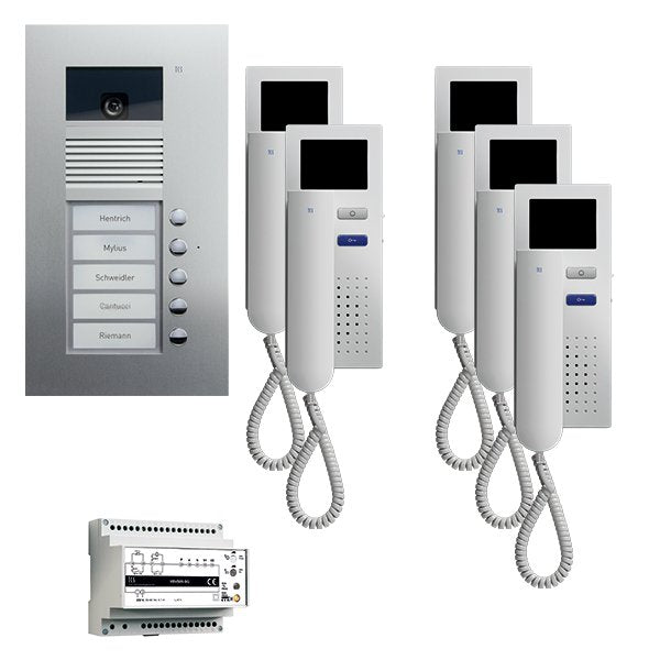 TCS Tür Control - Türsprech-Set Videosprechanlgenset color PVU1650-0010 5 Tasten Freisprech