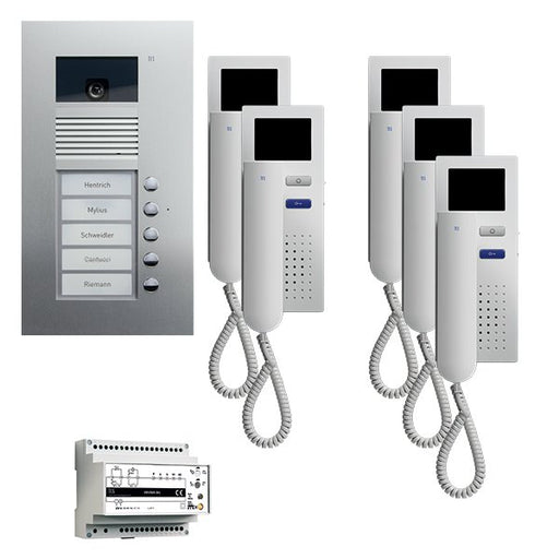 TCS Tür Control - Türsprech-Set Videosprechanlgenset color PVU1650-0010 5 Tasten Freisprech