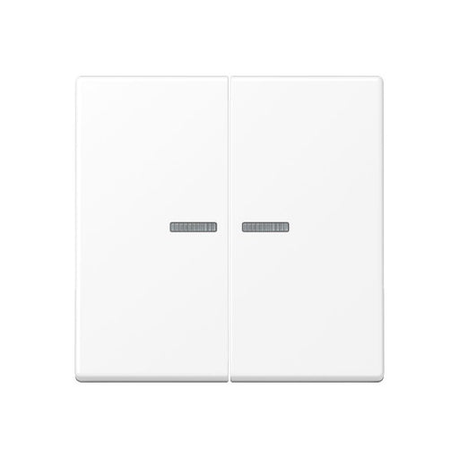 Jung - Bussystem-Tastsensor KNX RF Taster 2fach A 10921 ST RF BF WWM Thermoplast lackiert