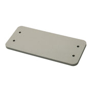 Walther Werke - Adapterplatte für Industriesteckverbinder Abdeckplatte A16 700685 f.Anbaugeh. kieselgr − 10 Stück