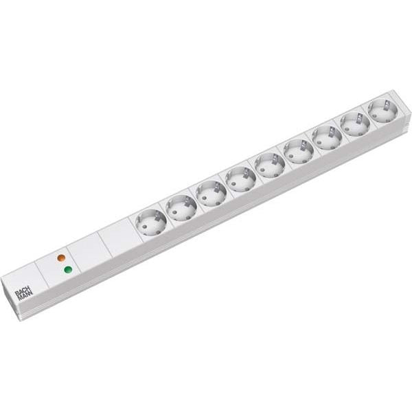 Bachmann - Power distribution unit (PDU) Steckdosenleiste 9f. 333.415 Schutzk., alu