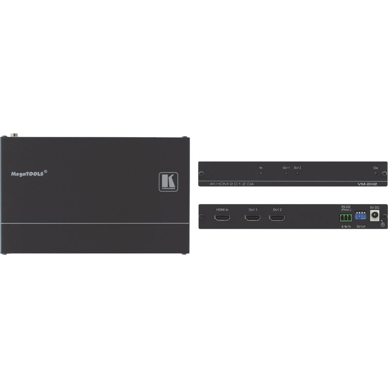 Kramer - Audio/Video-Funksystem 4K HDMI-Verteilverstärker VM-2H2 1:2