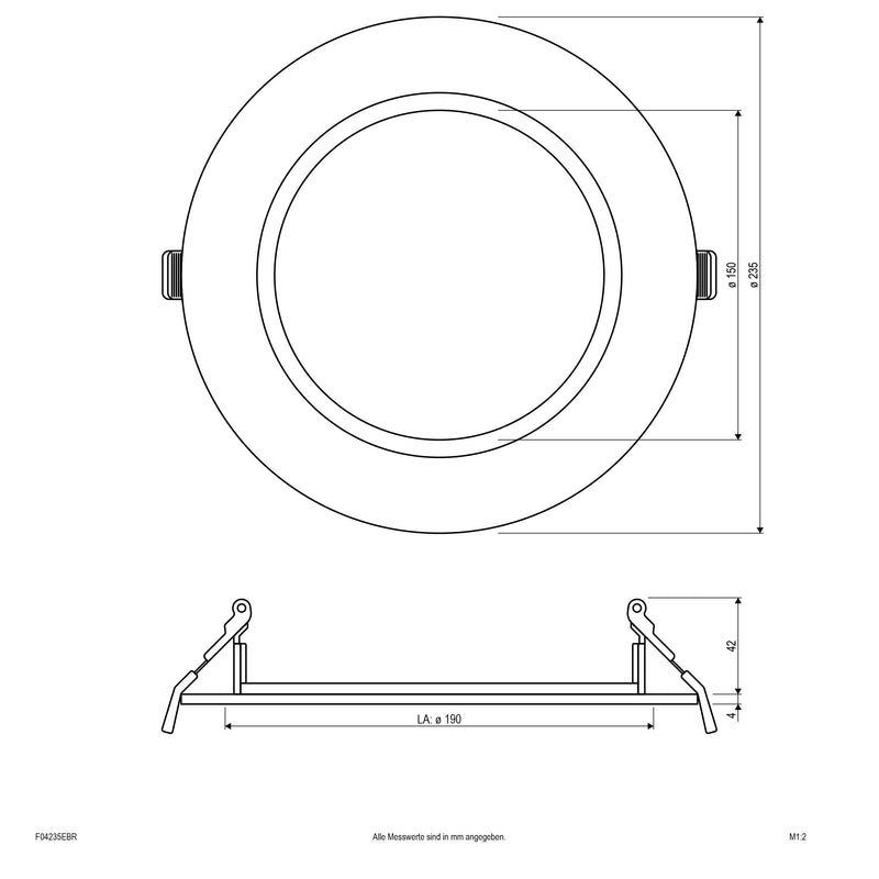 EVN Lichttechnik - Mechanisches Zubehör/Ersatzteile für Leuchten Reduzierring F04235EBR