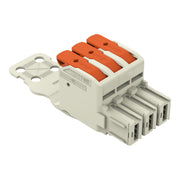 WAGO - Ein- und mehrpolige Klemmenleiste 1-Leiter-Federleiste Hebel 832-1103/333-000 Push-inCAGECLAMP,lgr − 15 Stück