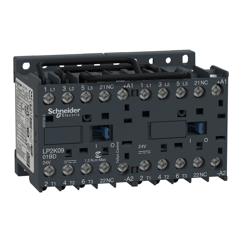 Schneider Electric - Schützkombination Wendeschütz LP2K0901BD 9A 24V DC