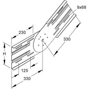 Niedax - Verbinder für Kabeltragsystem Gelenk WSGV 200