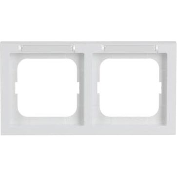 Busch-Jaeger - Abdeckrahmen Rahmen 2-fach 1732-184 NSK stws, waag.Beschrift − 1 Stück by Busch-Jaeger
