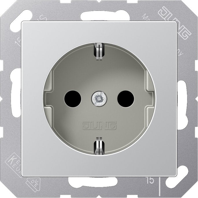 Jung - Steckdose SCHUKO Steckdose A 1521 AL 16 A 250 V,aluminium