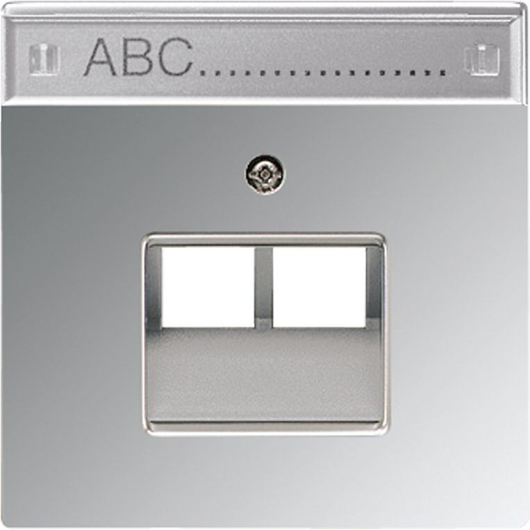 Jung - Einsatz/Abdeckung für Kommunikationstechnik Abdeckung gl.chr GCR 2969-2 NAUA für IAE/UAE-Dose