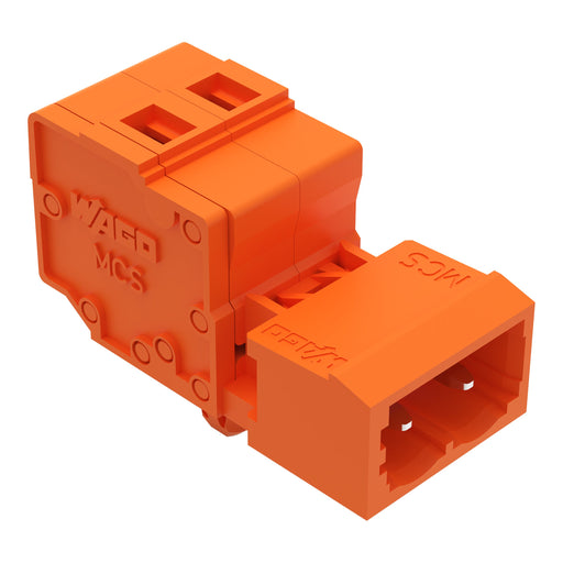 WAGO - Kabelsteckverbinder für Leiterplattensteckverbinder 1-Leiter-Stiftleiste 231-654/018000035000 CAGECLAMP,2,5mm²,or − 10 Stück
