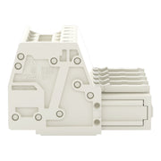 WAGO - Ein- und mehrpolige Klemmenleiste 1-Leiter-Federleiste 831-3105 CAGECLAMP,10mm²,lgr − 24 Stück