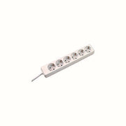 Bachmann - Mehrfachsteckdose Steckdosenleiste 6f. 381.241S m.Winkelstecker ws