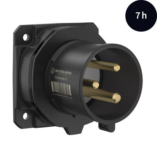Walther Werke - CEE-Gerätestecker (IEC 60309) CEE NEO Anbaugerätestecker FW630307CC gerade 32A 3P 7h