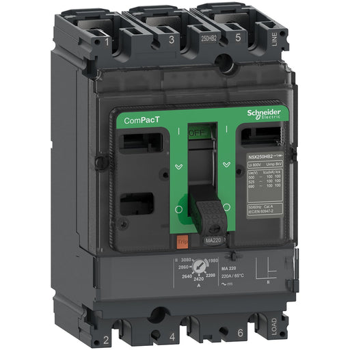 Schneider Electric - Leistungsschalter für Motorschutz Kompaktleistungsschalter C10N3MA003 ComPacT NSX100N mit