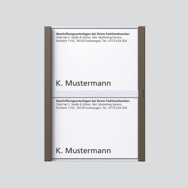Siedle&Söhne - Zubehör/Ersatzteile für Türkommunikation Namensschild Bernst-Glim 200029954-00 f. TM612-2/BTM650-02 − 1 Stück