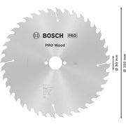 Bosch - Kreissägeblatt PRO Wood Kreissägeblatt, 2608640728 235 x 2,8 x 30 mm