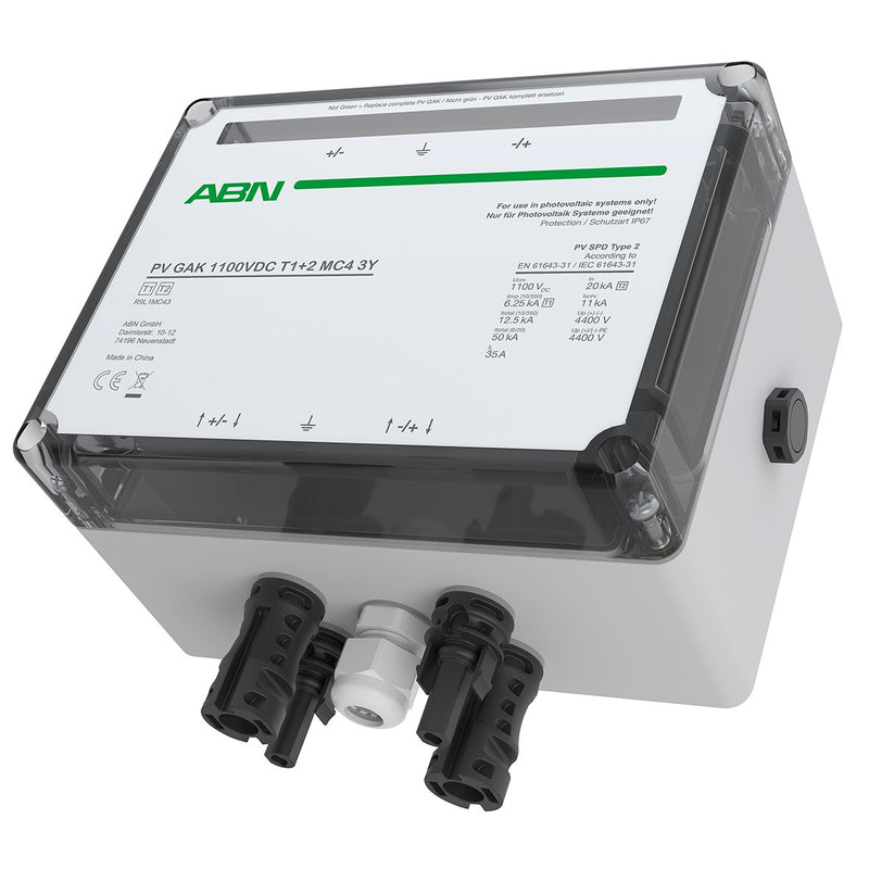 ABN - Photovoltaik-DC-Stringbox PV GAK Kombiabl. R9L1MC43 1MPPT,MC4-Steckverb