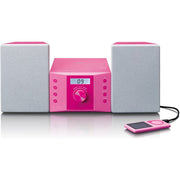 LENCO - HiFi-Komplettsystem Kinder-Micro-Anlage MC-013 Pink CD/PLL/FM/AUX