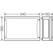 Hensel - Leergehäuse FP 0400 EB-Mass486x306x136mm