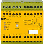 Pilz - Gerät zur Überwachung von sicherheitsgerichteten Stromkreisen Not-Aus-Schaltgerät PNOZ 8 24VDC #774760 3n/o 1n/c 2so